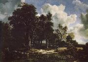 Jacob van Ruisdael Edge of a Forest with a grainfield oil painting artist
